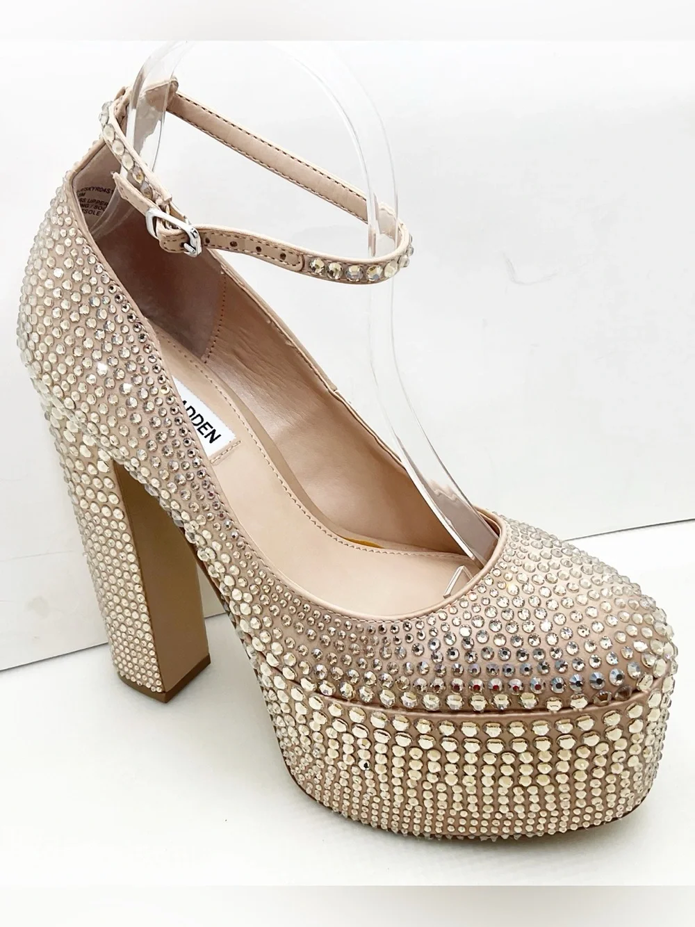 {Steve Madden} Skyrise Rhinestone Embellished Platform Heels